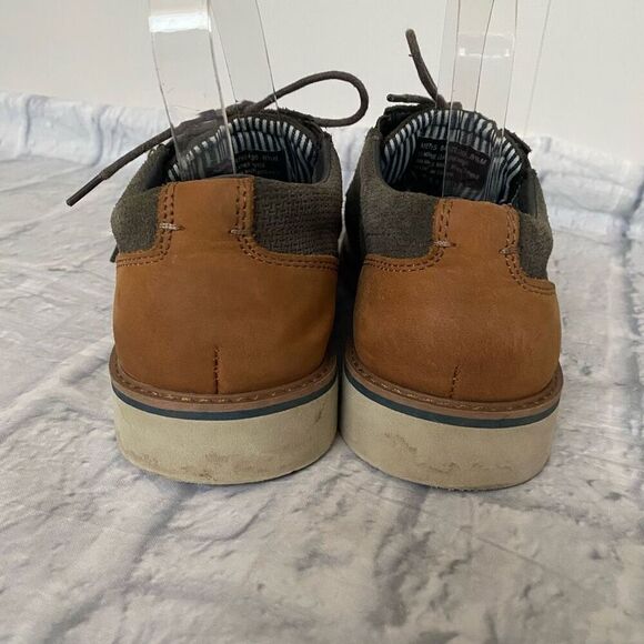 Nunn Bush men 8.5 comfort gel memory foam leather tie up casual shoes grey - Picture 3 of 8